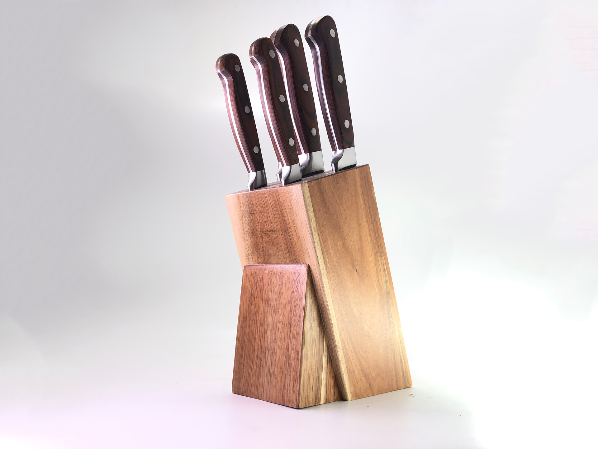 Pakka wood handle with 3 rivets kitchen knives - Image 9