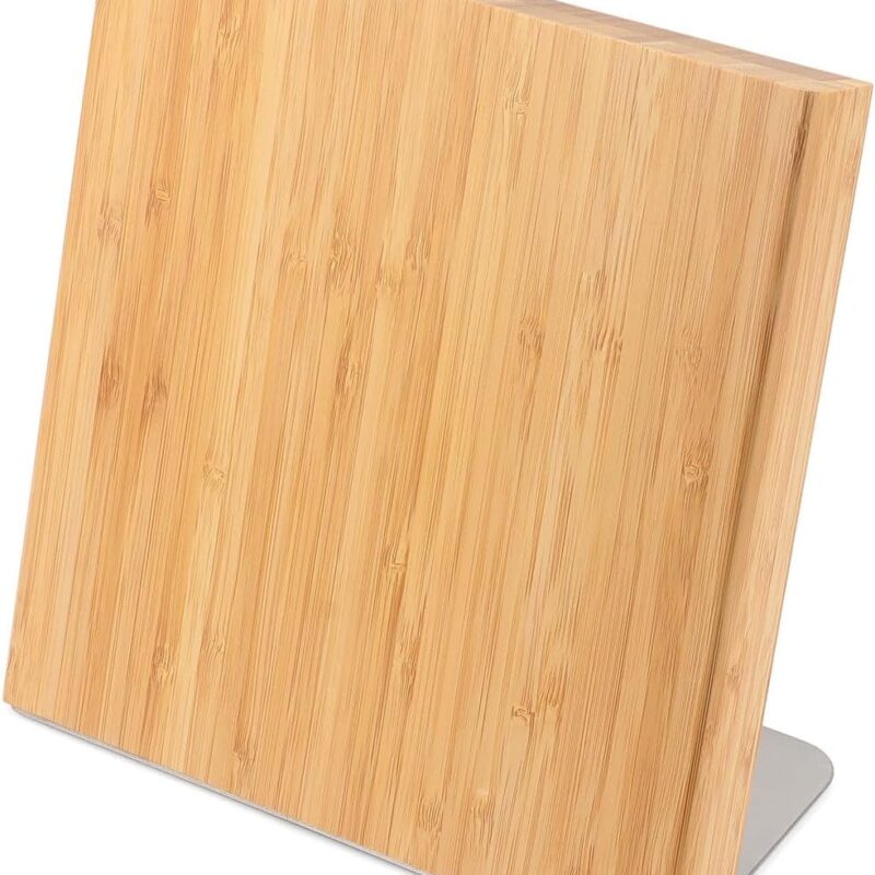 Bamboo magnetic knife block
