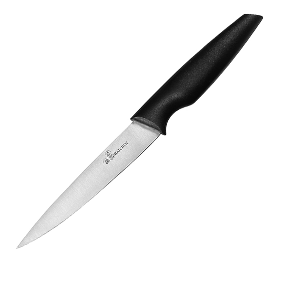 Black plastic handle kitchen knives - Image 6