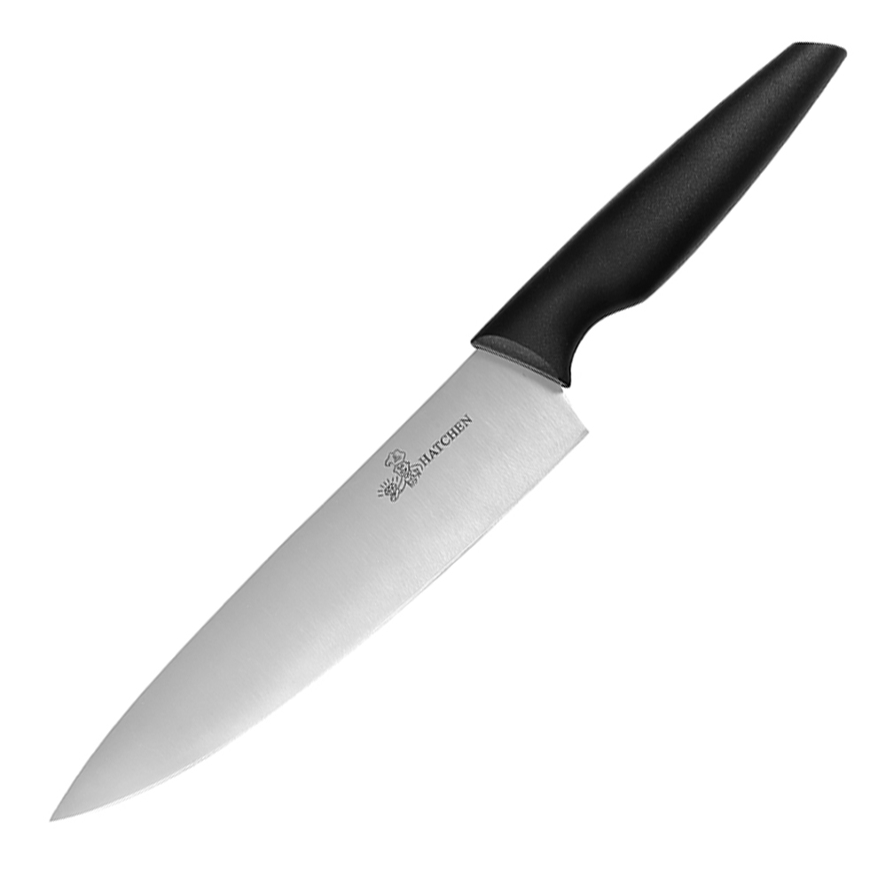 Black plastic handle kitchen knives - Image 2