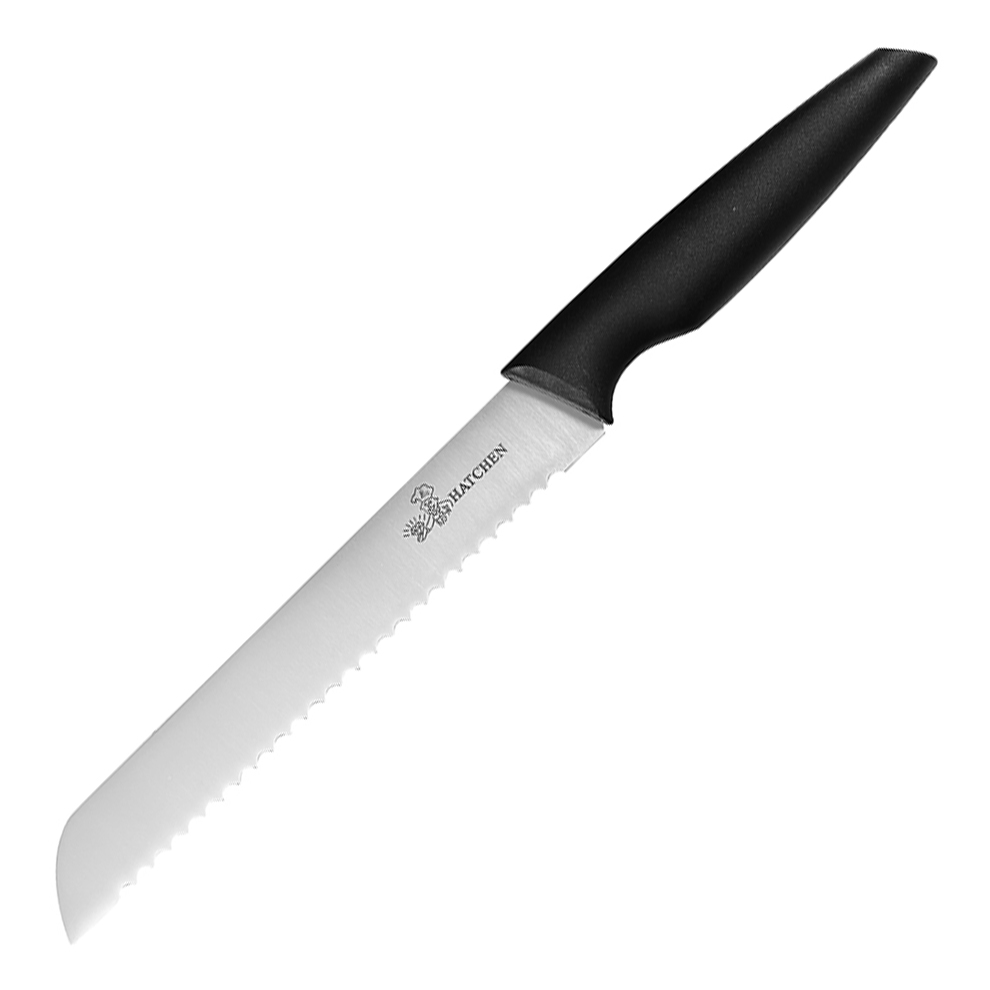 Black plastic handle kitchen knives - Image 3