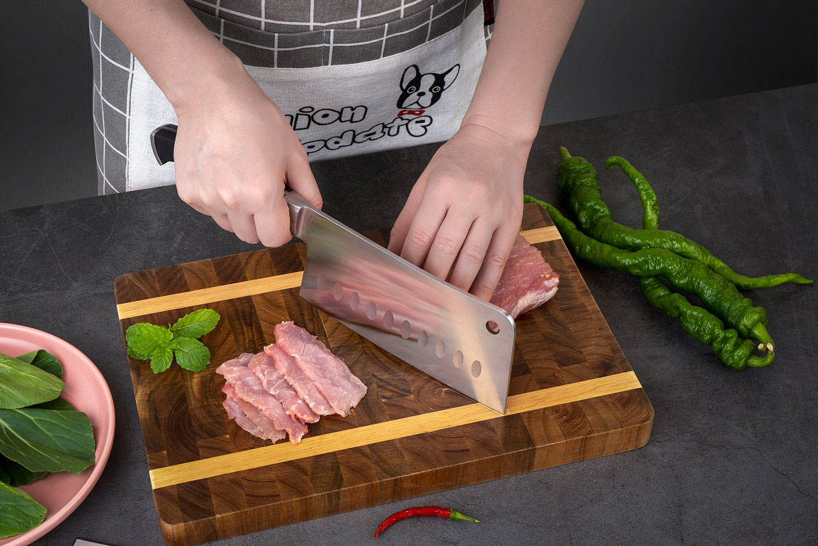 Chinese cleaver knife with ABS handle - Image 6