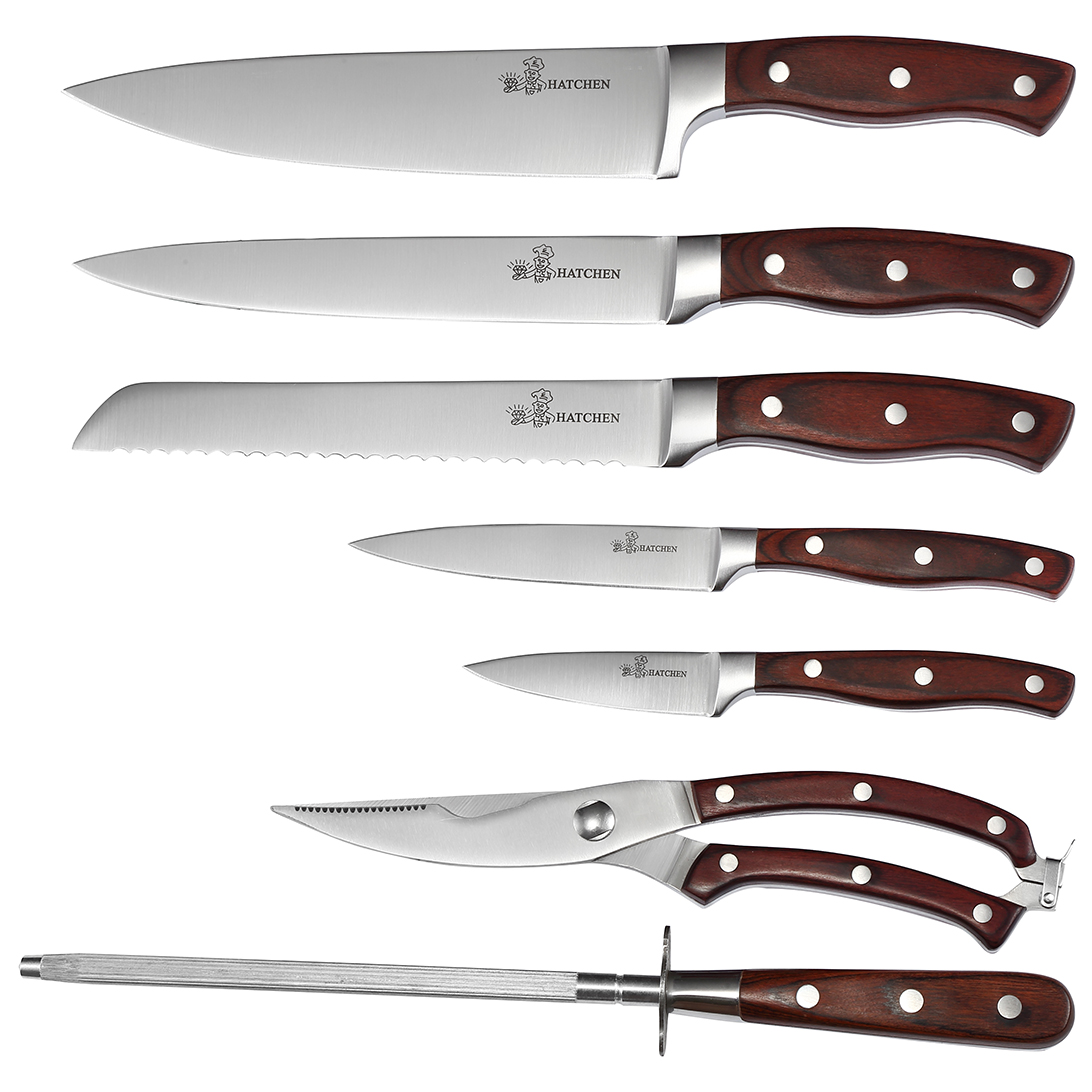 AYO-AH07 Classic rivet design with Pakka wood handle