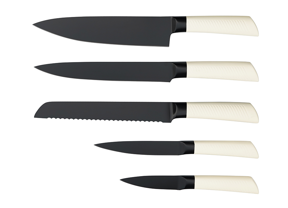 AYO-BH03 6 pieces kitchen knife set chef knives with white handle - Image 3