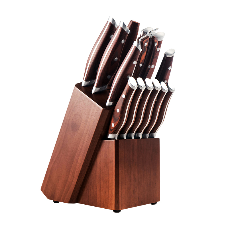 AYO-AH73 Pakka wood handle kitchen knife sets