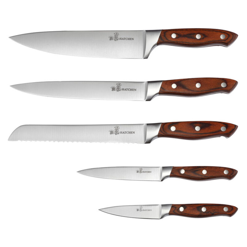 AYO-AH44 Pakka wood kitchen knife set