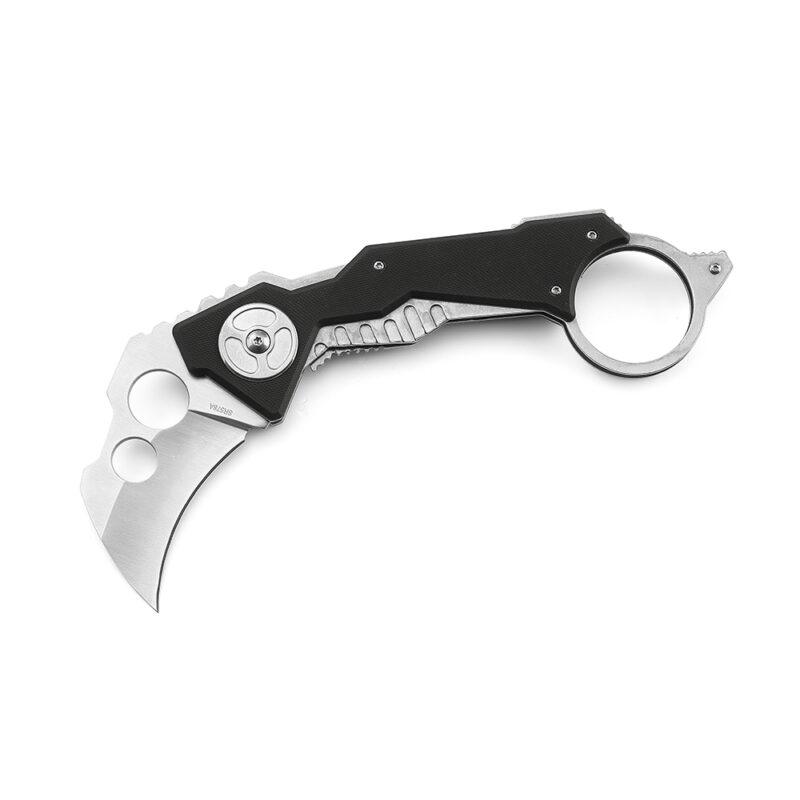 AYO-578A Karambit fixed knife with G10 finfer ring handle