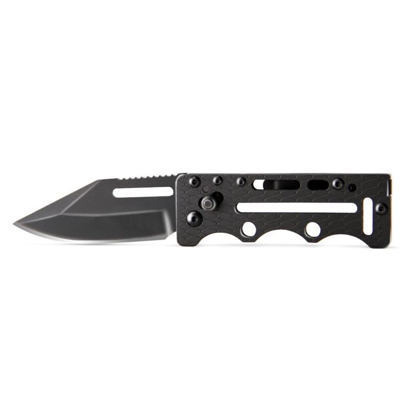 AYO-618B_Black stainless steel folding knife （axle lock)