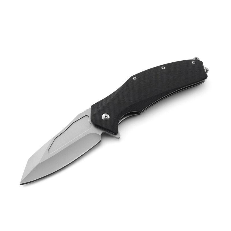 AYO-631A_Sandblasted blade folding knife with safety hammer