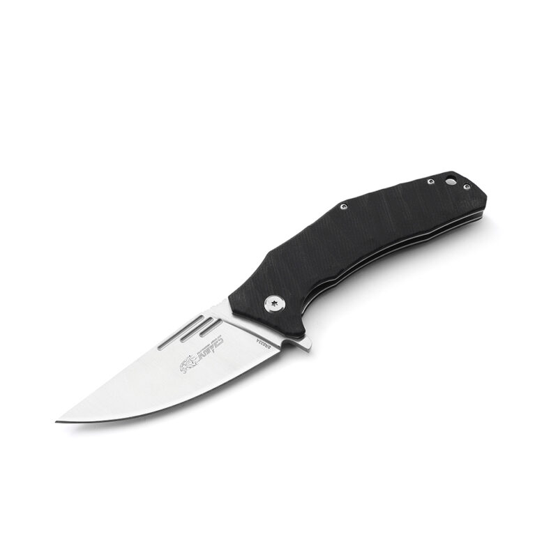 AYO-633A_folding knife with black color G10 handle