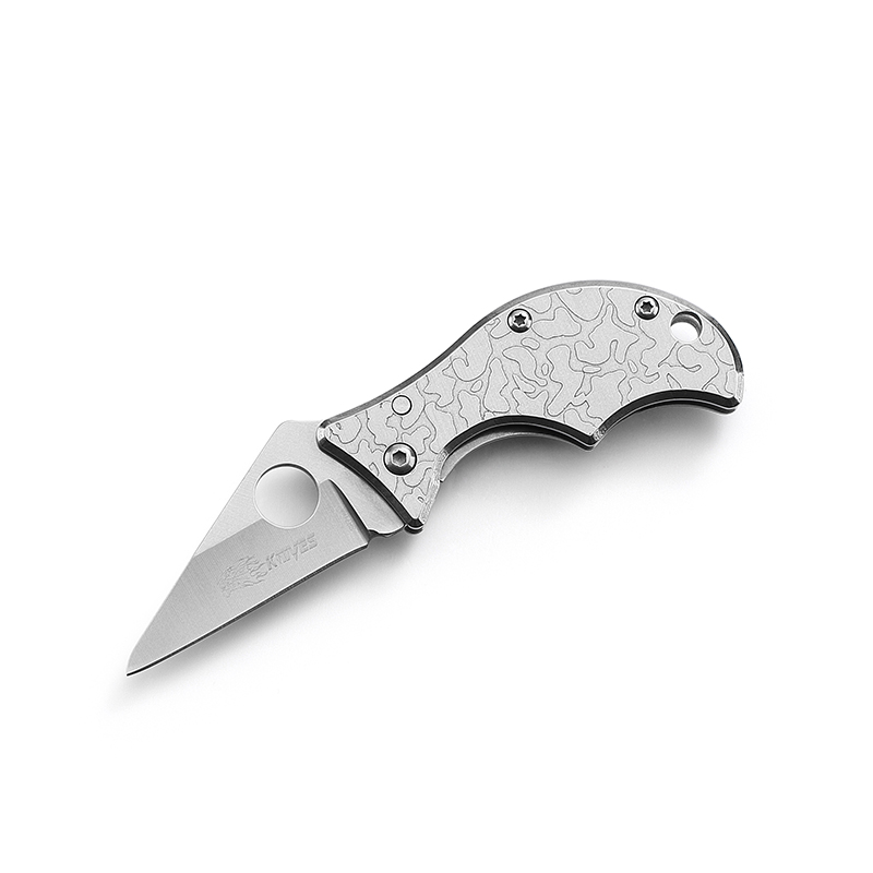 AYO-718A_folding knife with engraved stainless steel handle