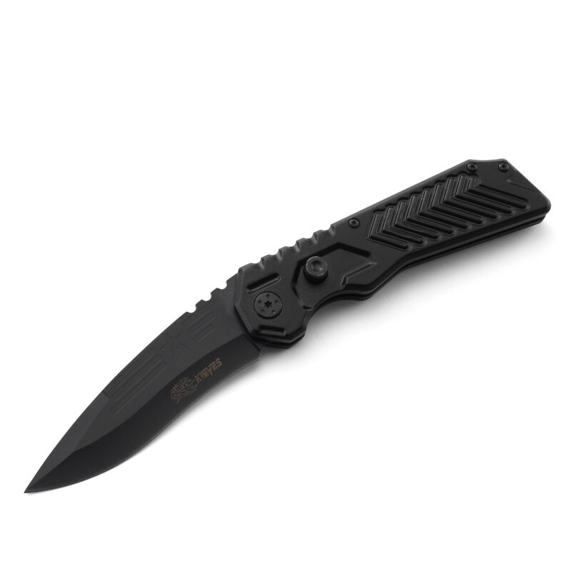 AYO-B488B folding knife with black G10 handle