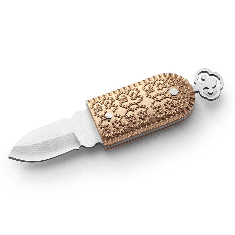 AYO-LU667 Elegant pocket knife with fashionable intricate floral patterns for modern users