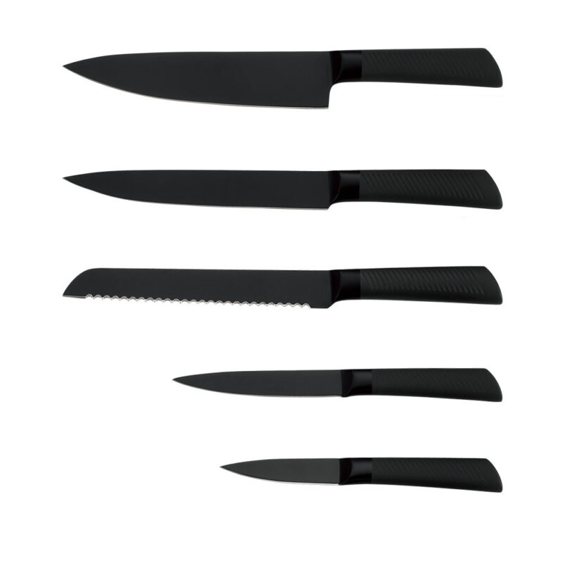 AYO-BH03 black hollow handle kitchen knife sets