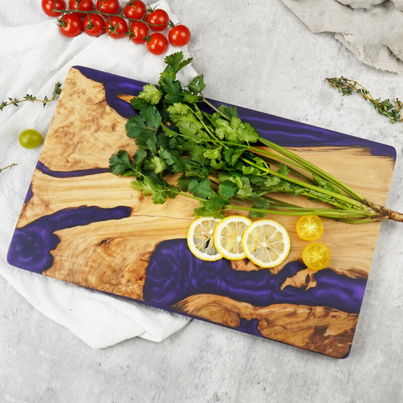 AYO-JX002-RW Epoxy Wooden Chopping Boards Luxury Handmade Large Custom Natural Wood Beautiful Charcuterie Board With Resin