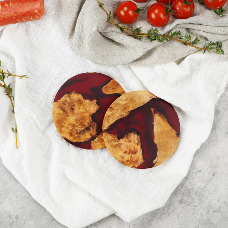 AYO-JX009-RW Round resin coaster