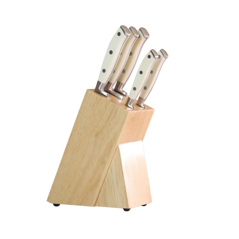 AYO-MC05-6C 6 pieces kitchen knife set with white handle