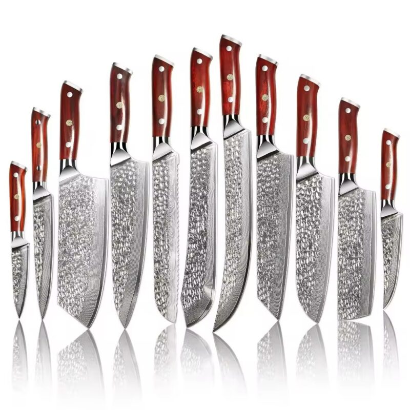 AYO-JHD10-1 Damascus Knife Set